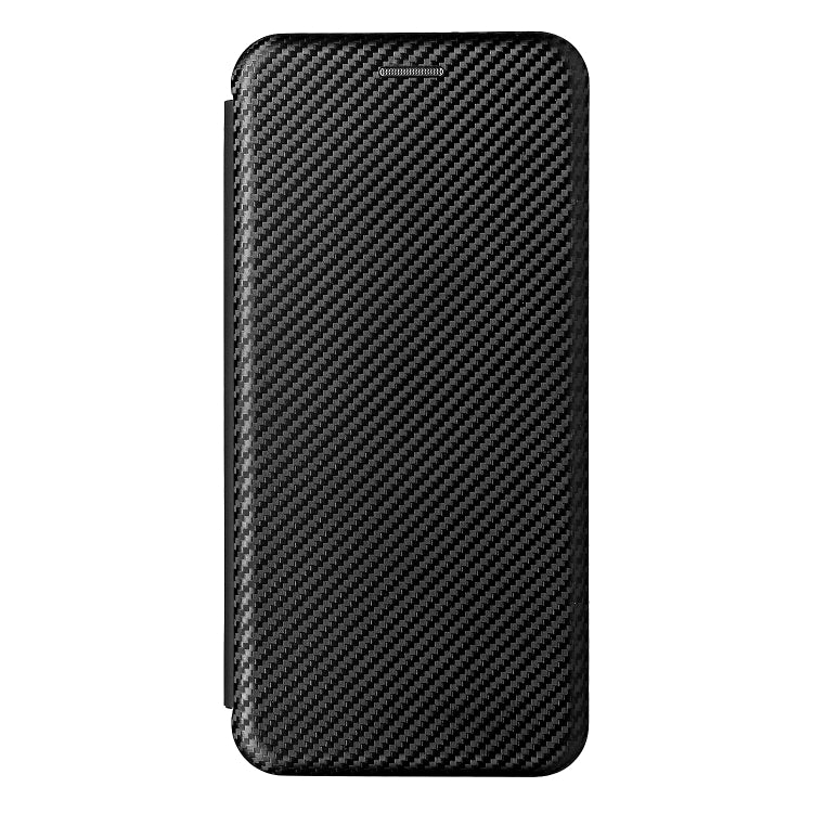 For TCL A3X Carbon Fiber Texture Horizontal Flip Leather Phone Case with Card Slot