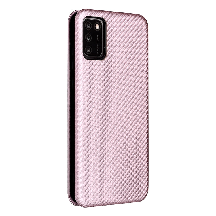For TCL A3X Carbon Fiber Texture Horizontal Flip Leather Phone Case with Card Slot