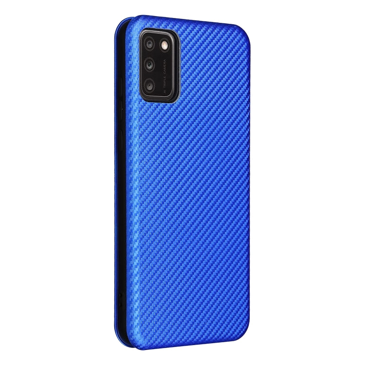 For TCL A3X Carbon Fiber Texture Horizontal Flip Leather Phone Case with Card Slot