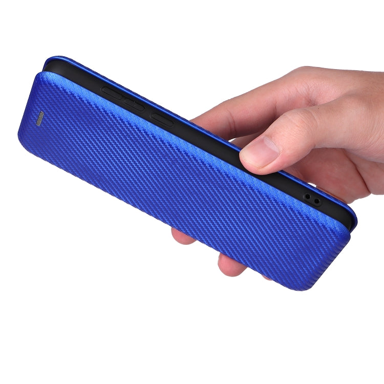 For TCL A3X Carbon Fiber Texture Horizontal Flip Leather Phone Case with Card Slot