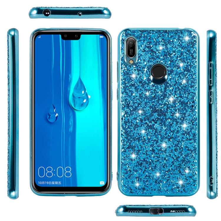 For Huawei Y6 Prime Glittery Powder Shockproof TPU Case