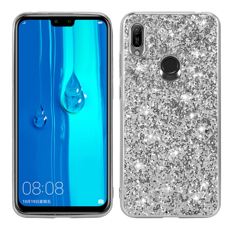 For Huawei Y6 Prime Glittery Powder Shockproof TPU Case