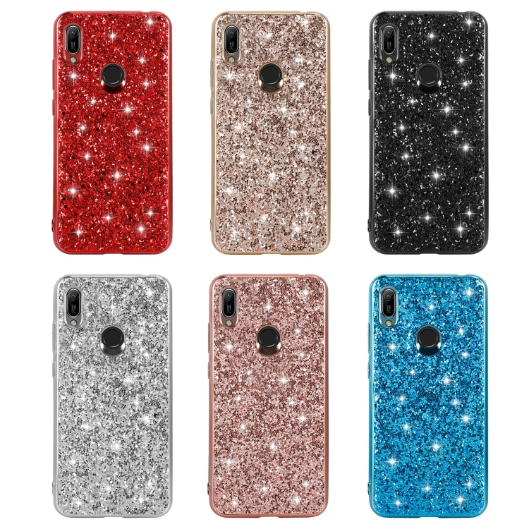 For Huawei Y6 Prime Glittery Powder Shockproof TPU Case