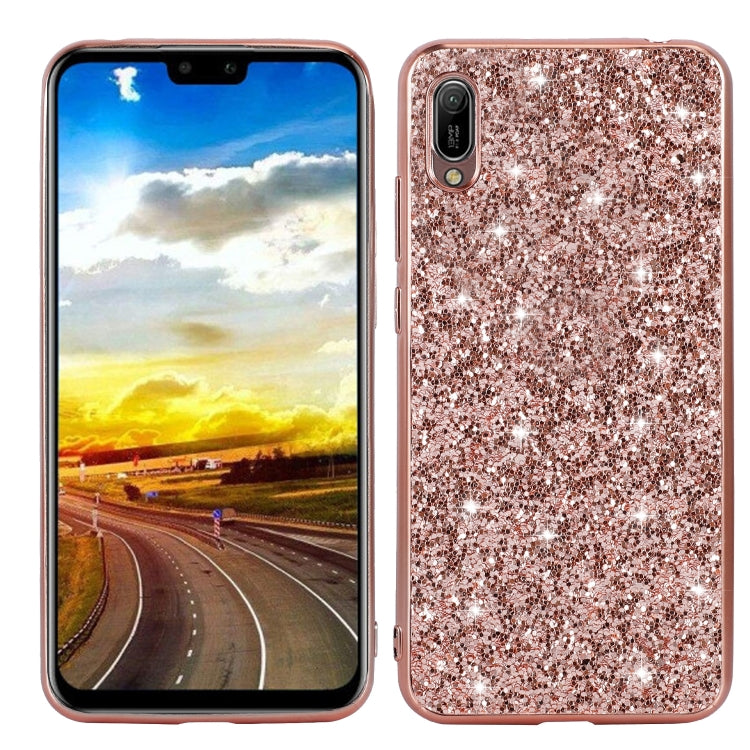 For Huawei Y6 Pro / Enjoy 9e Glittery Powder Shockproof TPU Case
