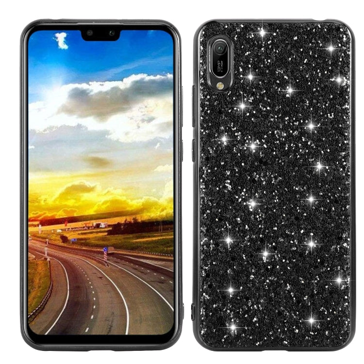 For Huawei Y6 Pro / Enjoy 9e Glittery Powder Shockproof TPU Case