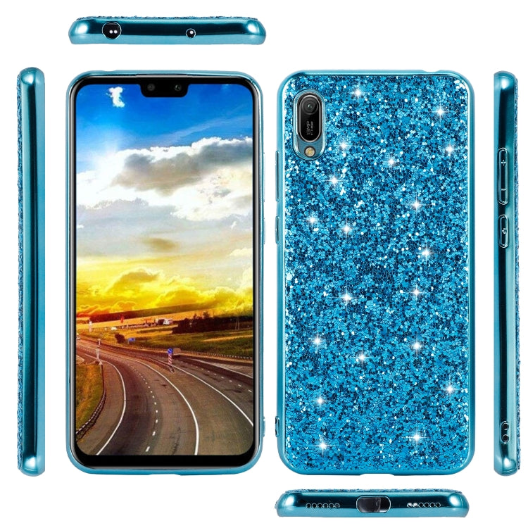 For Huawei Y6 Pro / Enjoy 9e Glittery Powder Shockproof TPU Case