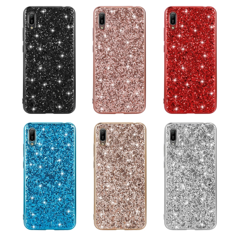 For Huawei Y6 Pro / Enjoy 9e Glittery Powder Shockproof TPU Case