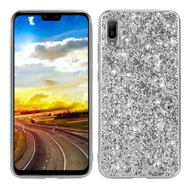 For Huawei Y6 Pro / Enjoy 9e Glittery Powder Shockproof TPU Case