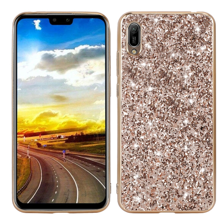 For Huawei Y6 Pro / Enjoy 9e Glittery Powder Shockproof TPU Case