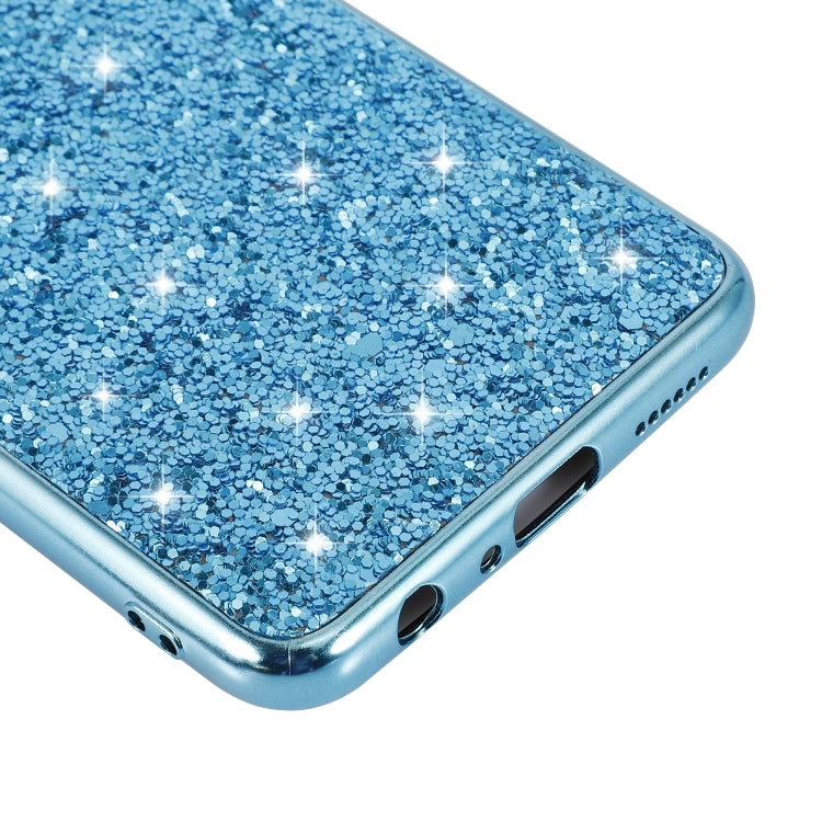 For Galaxy A10S Glittery Powder Shockproof TPU Case