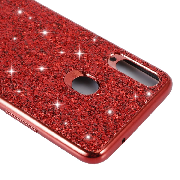 For Galaxy A20S Glittery Powder Shockproof TPU Case