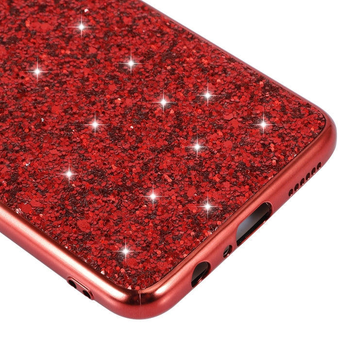 For Galaxy A20S Glittery Powder Shockproof TPU Case