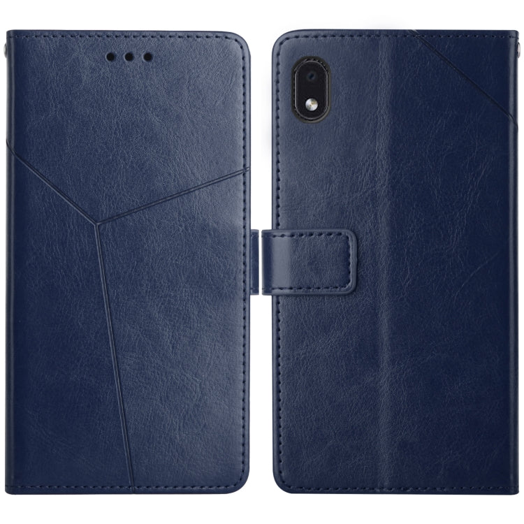 For Samsung Galaxy A01 Core Y Stitching Horizontal Flip Leather Case with Holder & Card Slots & Wallet & Photo Frame