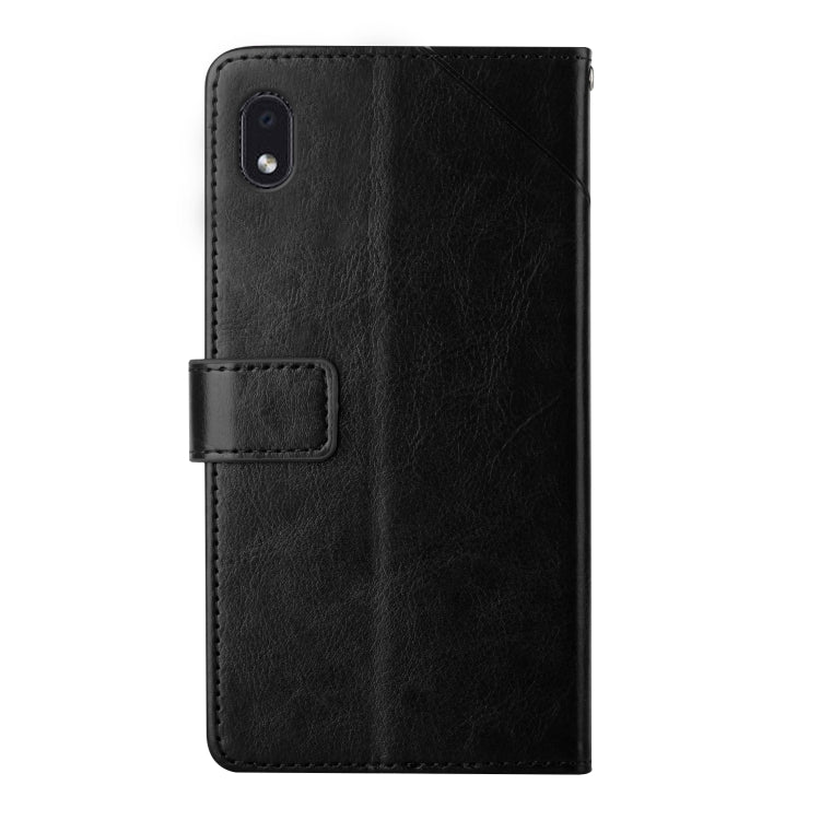 For Samsung Galaxy A01 Core Y Stitching Horizontal Flip Leather Case with Holder & Card Slots & Wallet & Photo Frame