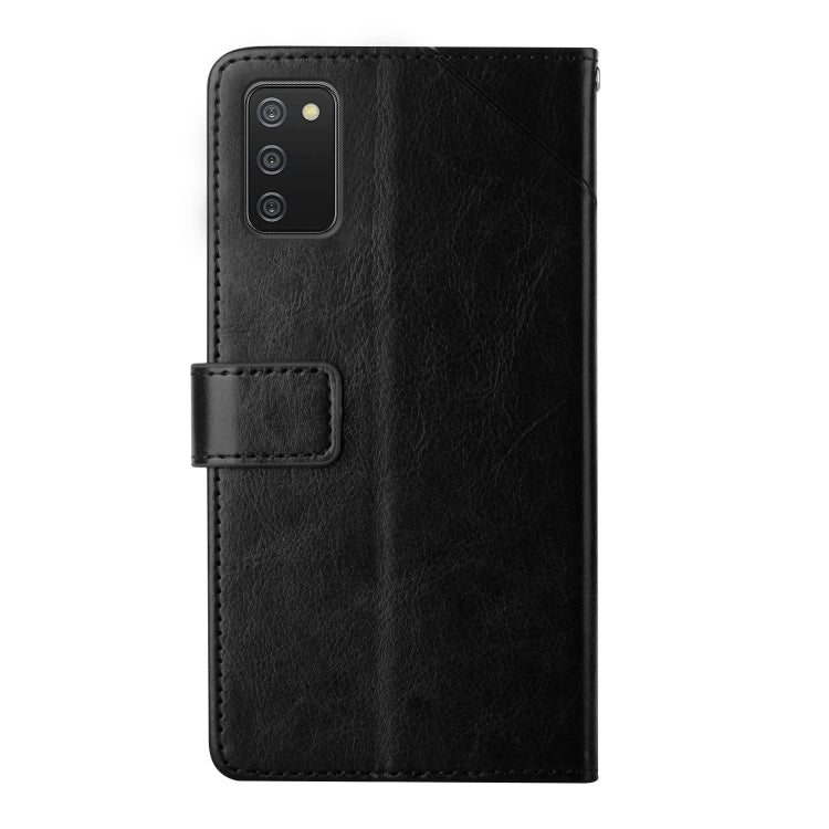 For Samsung Galaxy A02s Y Stitching Horizontal Flip Leather Case with Holder & Card Slots & Wallet & Photo Frame