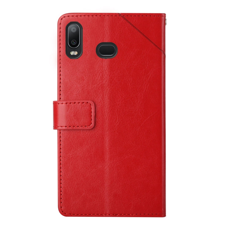 For Samsung Galaxy A10s Y Stitching Horizontal Flip Leather Case with Holder & Card Slots & Wallet & Photo Frame