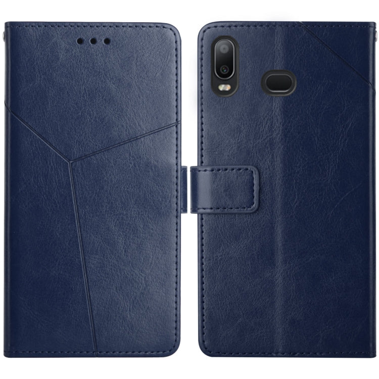 For Samsung Galaxy A10s Y Stitching Horizontal Flip Leather Case with Holder & Card Slots & Wallet & Photo Frame