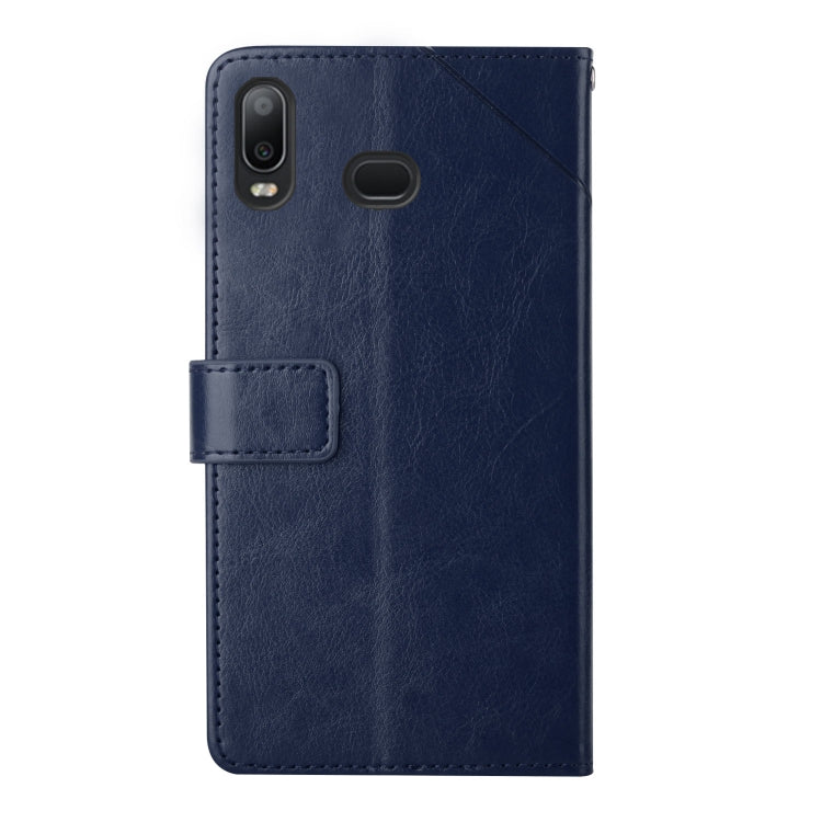 For Samsung Galaxy A10s Y Stitching Horizontal Flip Leather Case with Holder & Card Slots & Wallet & Photo Frame