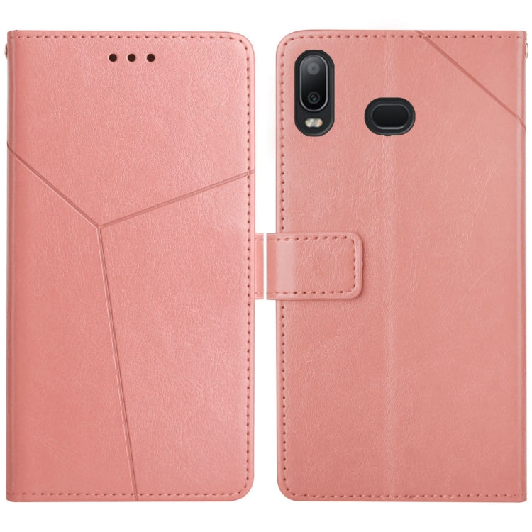 For Samsung Galaxy A10s Y Stitching Horizontal Flip Leather Case with Holder & Card Slots & Wallet & Photo Frame