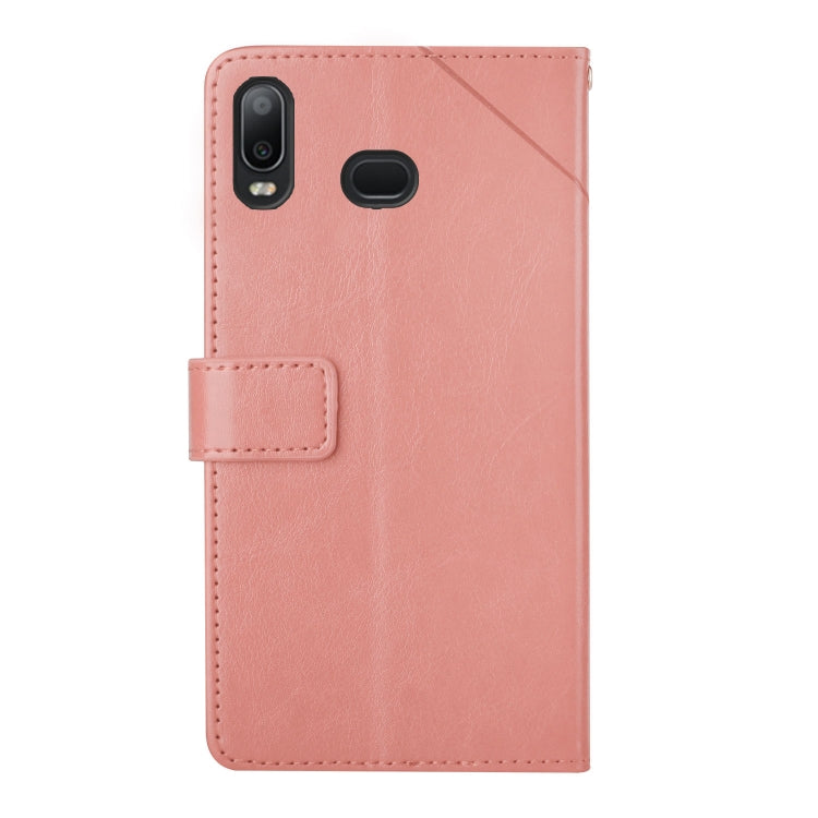 For Samsung Galaxy A10s Y Stitching Horizontal Flip Leather Case with Holder & Card Slots & Wallet & Photo Frame