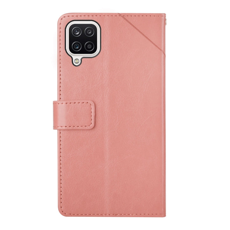 For Samsung Galaxy A12 Y Stitching Horizontal Flip Leather Case with Holder & Card Slots & Wallet & Photo Frame
