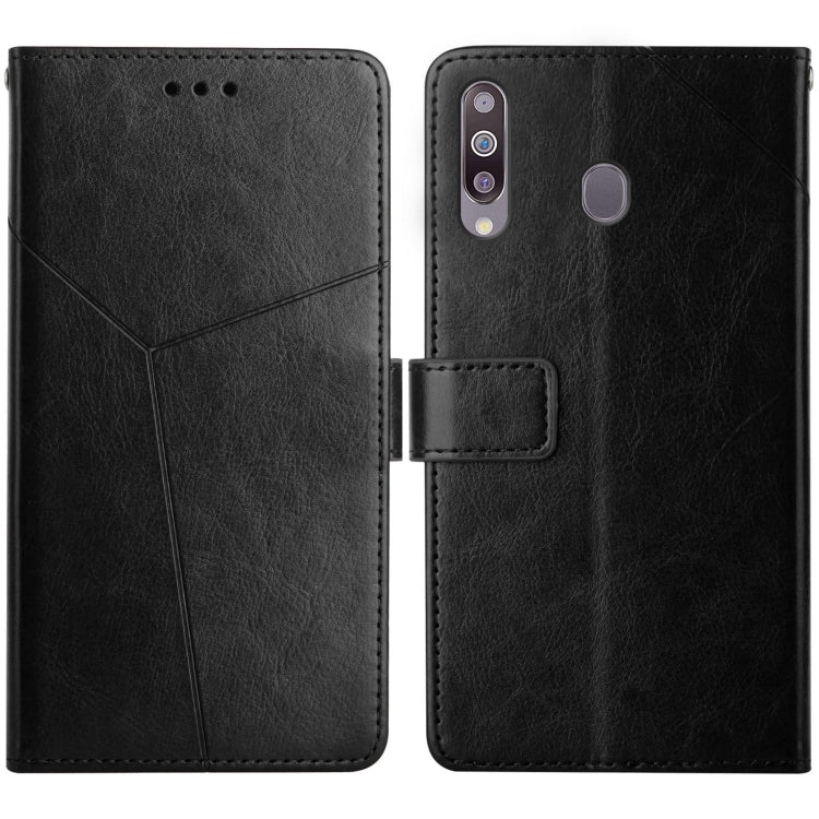 For Samsung Galaxy A20s Y Stitching Horizontal Flip Leather Case with Holder & Card Slots & Wallet & Photo Frame
