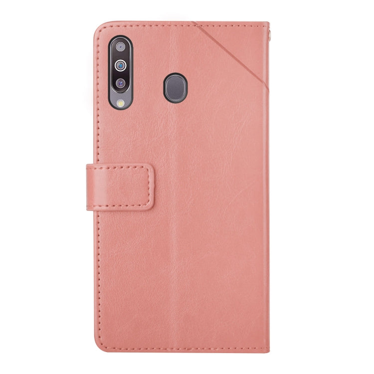 For Samsung Galaxy A20s Y Stitching Horizontal Flip Leather Case with Holder & Card Slots & Wallet & Photo Frame