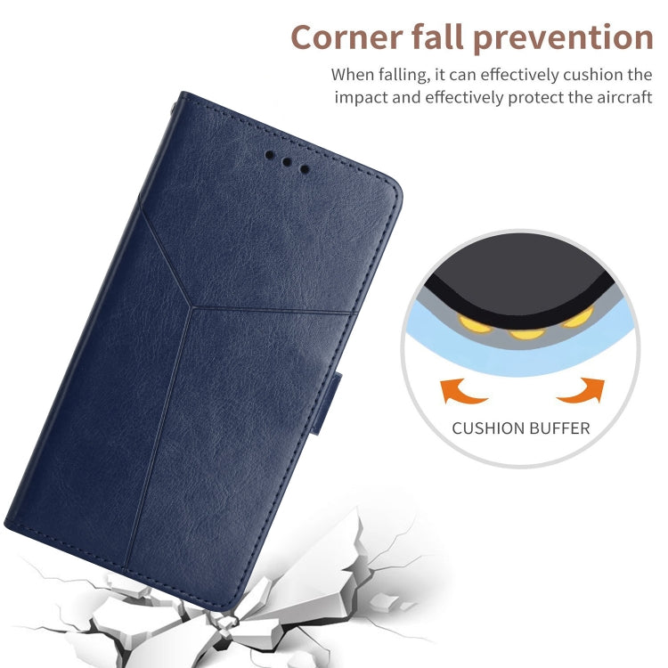 For Samsung Galaxy A21s EU Version Y Stitching Horizontal Flip Leather Case with Holder & Card Slots & Wallet & Photo Frame