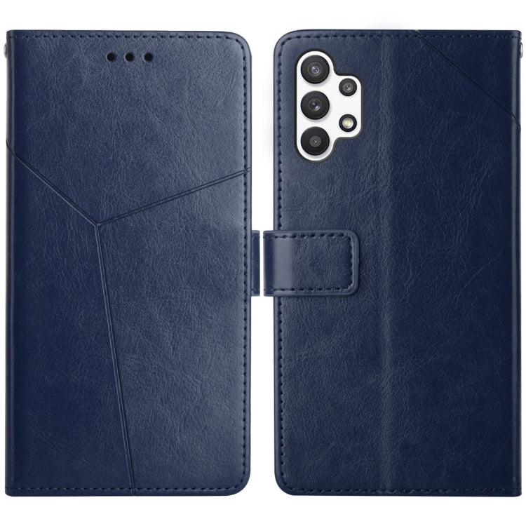 For Samsung Galaxy A32 5G Y Stitching Horizontal Flip Leather Case with Holder & Card Slots & Wallet & Photo Frame