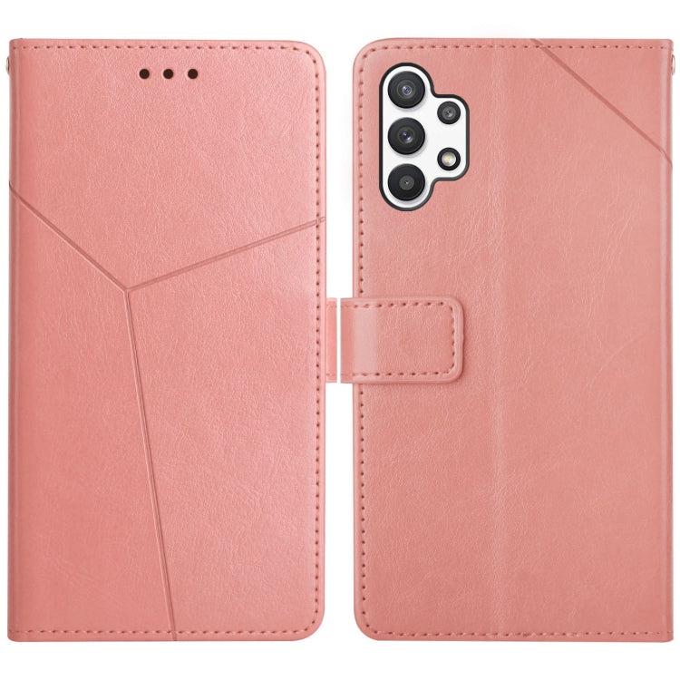 For Samsung Galaxy A32 5G Y Stitching Horizontal Flip Leather Case with Holder & Card Slots & Wallet & Photo Frame