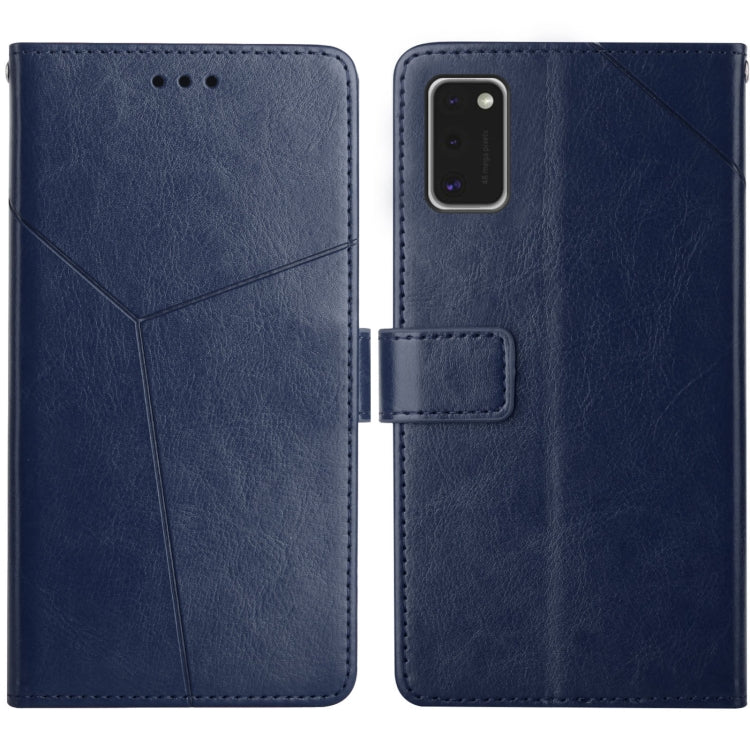 For Samsung Galaxy A41 EU Version Y Stitching Horizontal Flip Leather Case with Holder & Card Slots & Wallet & Photo Frame