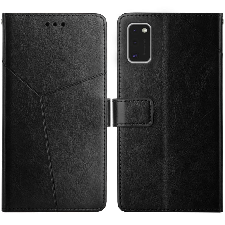 For Samsung Galaxy A41 EU Version Y Stitching Horizontal Flip Leather Case with Holder & Card Slots & Wallet & Photo Frame