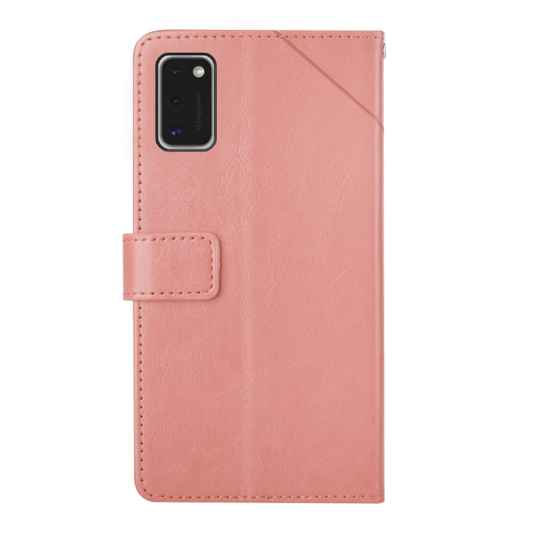 For Samsung Galaxy A41 EU Version Y Stitching Horizontal Flip Leather Case with Holder & Card Slots & Wallet & Photo Frame
