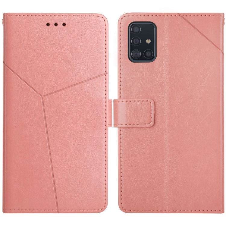 For Samsung Galaxy A51 5G Y Stitching Horizontal Flip Leather Case with Holder & Card Slots & Wallet & Photo Frame