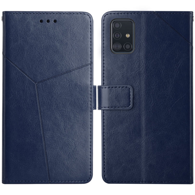 For Samsung Galaxy A51 / M40s Y Stitching Horizontal Flip Leather Case with Holder & Card Slots & Wallet & Photo Frame