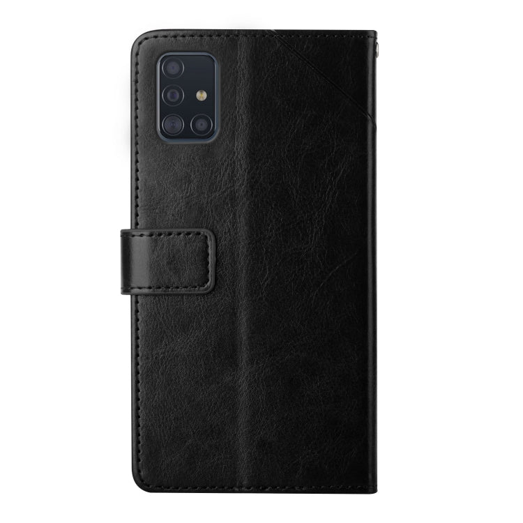 For Samsung Galaxy A51 / M40s Y Stitching Horizontal Flip Leather Case with Holder & Card Slots & Wallet & Photo Frame