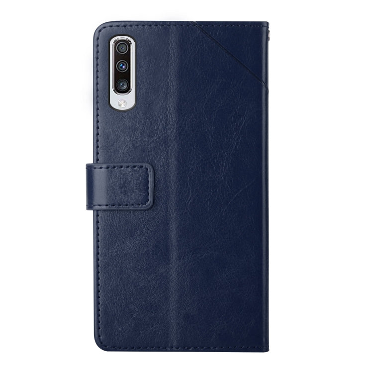 For Samsung Galaxy A70 Y Stitching Horizontal Flip Leather Case with Holder & Card Slots & Wallet & Photo Frame