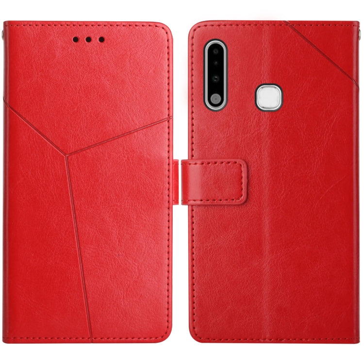 For Samsung Galaxy A70e Y Stitching Horizontal Flip Leather Case with Holder & Card Slots & Wallet & Photo Frame