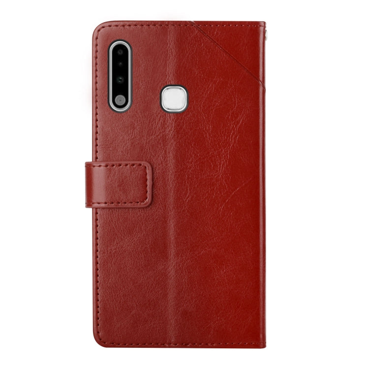 For Samsung Galaxy A70e Y Stitching Horizontal Flip Leather Case with Holder & Card Slots & Wallet & Photo Frame