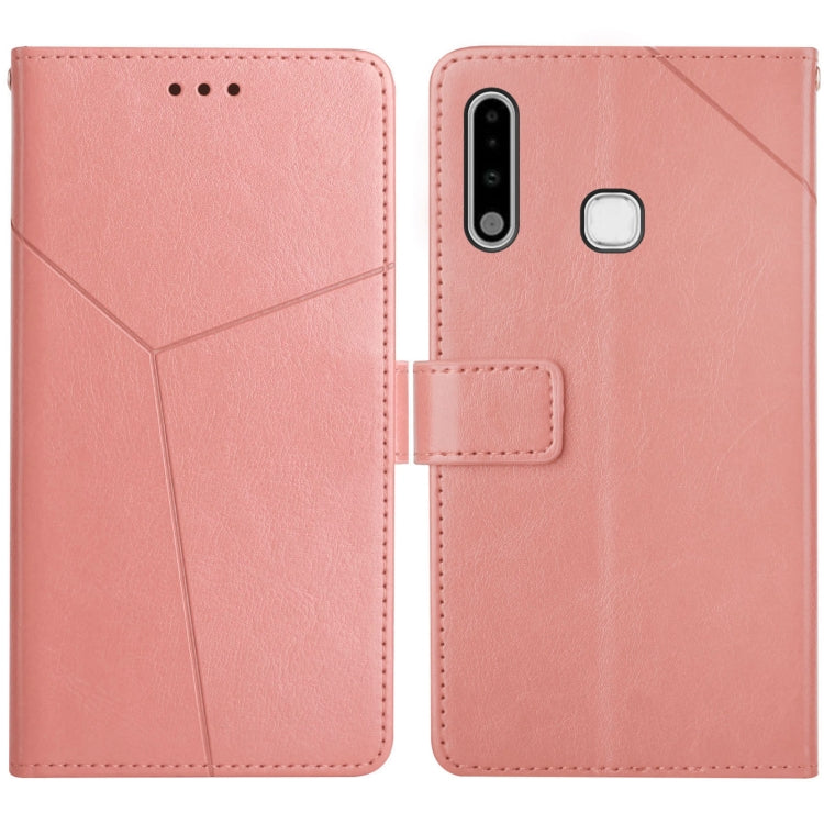 For Samsung Galaxy A70e Y Stitching Horizontal Flip Leather Case with Holder & Card Slots & Wallet & Photo Frame