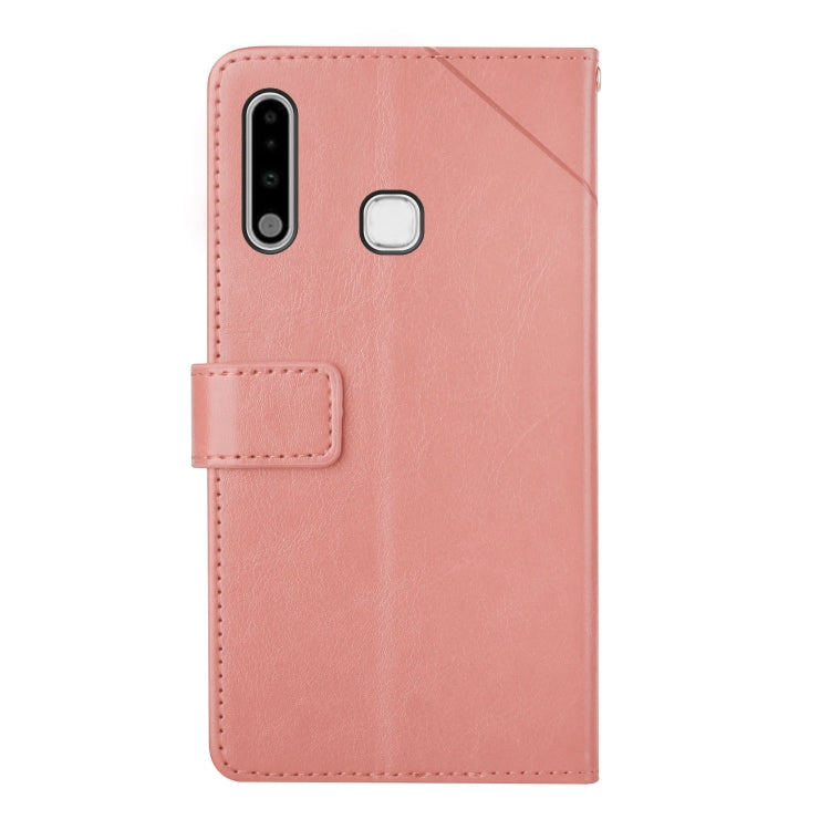 For Samsung Galaxy A70e Y Stitching Horizontal Flip Leather Case with Holder & Card Slots & Wallet & Photo Frame