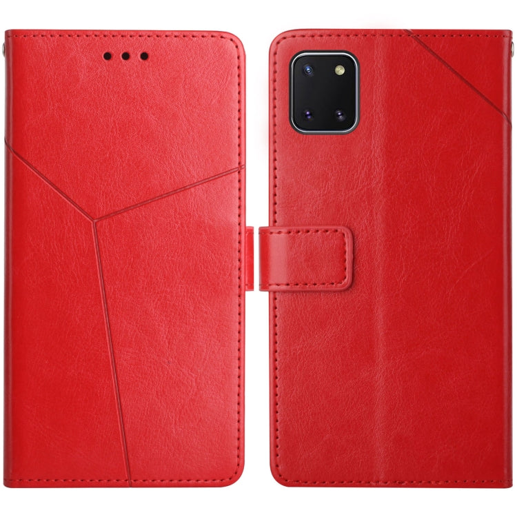For Samsung Galaxy A81 Y Stitching Horizontal Flip Leather Case with Holder & Card Slots & Wallet & Photo Frame