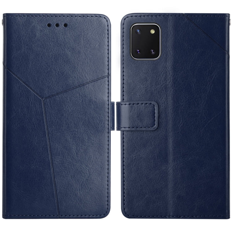 For Samsung Galaxy A81 Y Stitching Horizontal Flip Leather Case with Holder & Card Slots & Wallet & Photo Frame