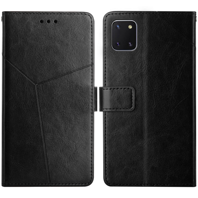 For Samsung Galaxy A81 Y Stitching Horizontal Flip Leather Case with Holder & Card Slots & Wallet & Photo Frame