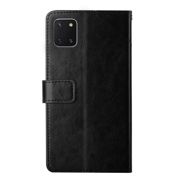 For Samsung Galaxy A81 Y Stitching Horizontal Flip Leather Case with Holder & Card Slots & Wallet & Photo Frame