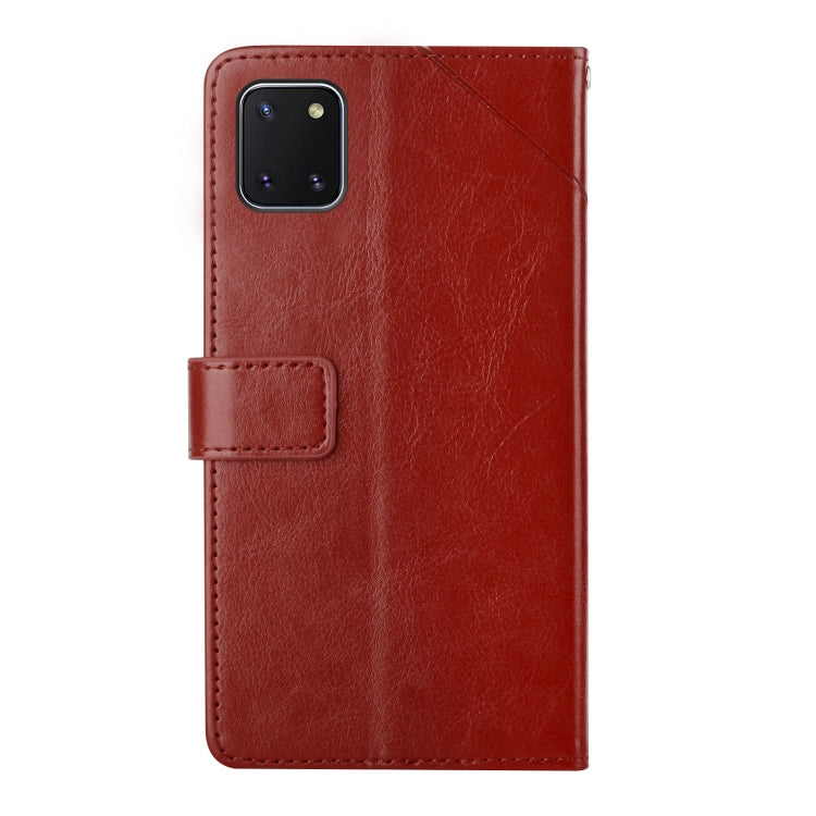 For Samsung Galaxy A81 Y Stitching Horizontal Flip Leather Case with Holder & Card Slots & Wallet & Photo Frame