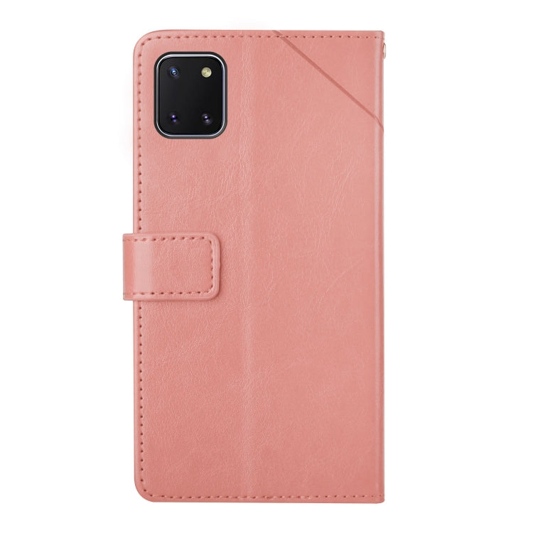 For Samsung Galaxy A81 Y Stitching Horizontal Flip Leather Case with Holder & Card Slots & Wallet & Photo Frame