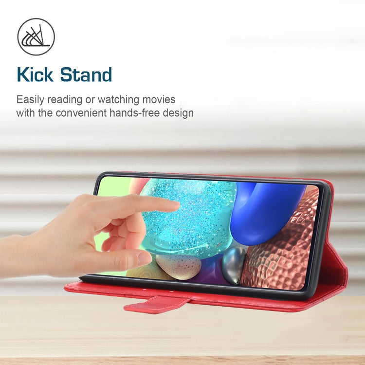 For Samsung Galaxy A91 Y Stitching Horizontal Flip Leather Case with Holder & Card Slots & Wallet & Photo Frame