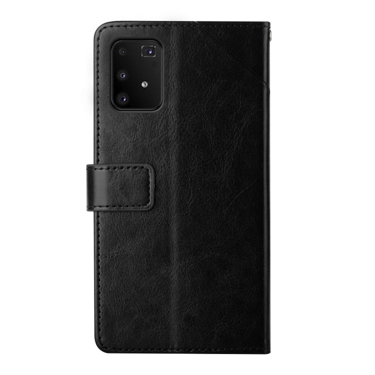 For Samsung Galaxy A91 Y Stitching Horizontal Flip Leather Case with Holder & Card Slots & Wallet & Photo Frame