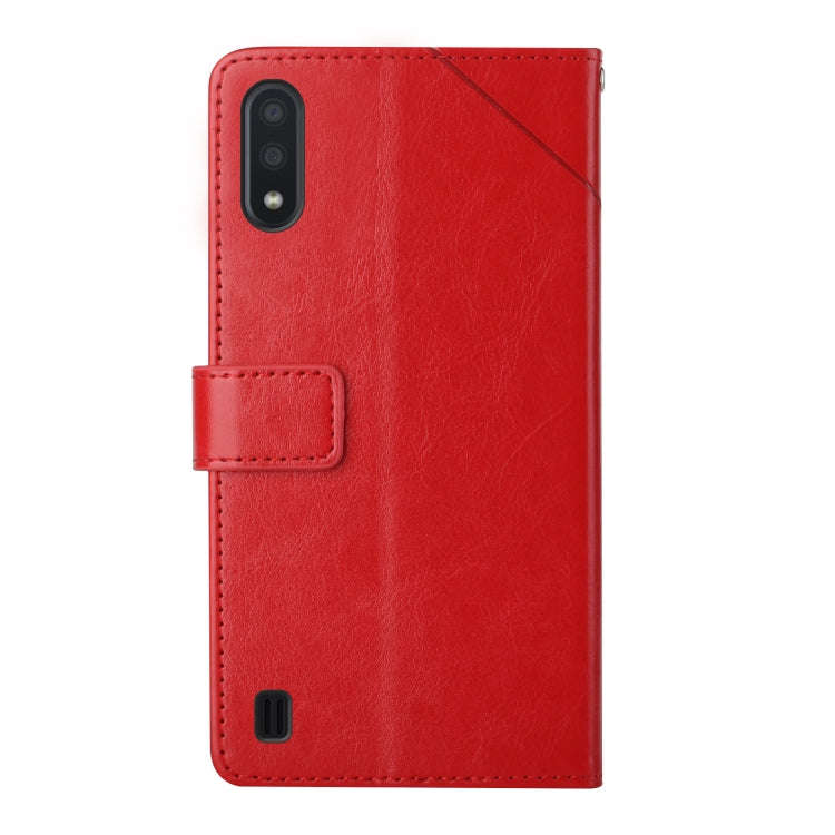 For Samsung Galaxy M10 / A10 Y Stitching Horizontal Flip Leather Case with Holder & Card Slots & Wallet & Photo Frame